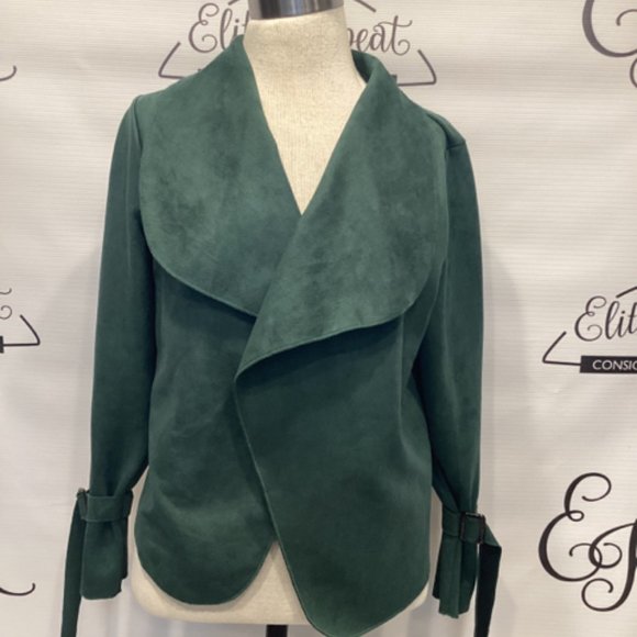 CAMISA SZ S FAUX SUEDE CROP JACKET - Picture 2 of 7